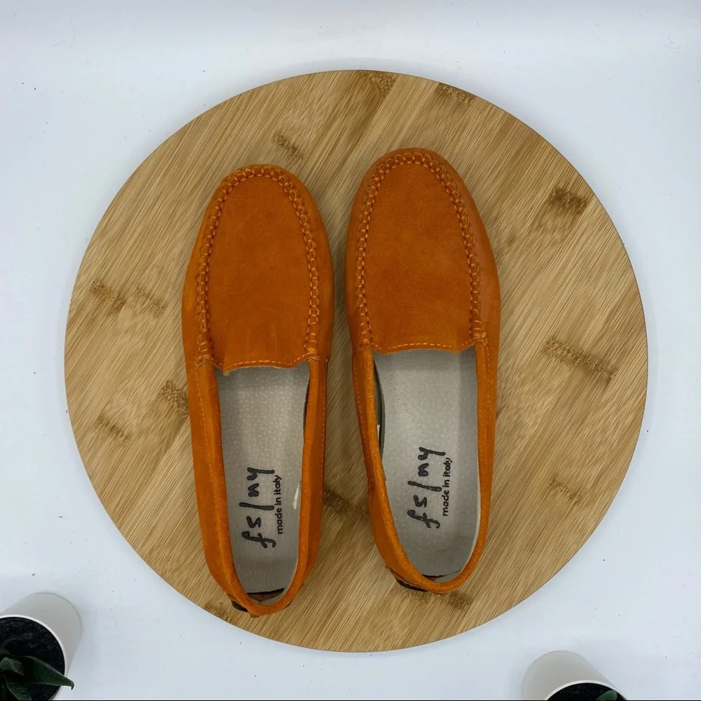 French Sole FS/NY || Carrot Moccasins; Size 5 1/2 - Picture 7 of 17